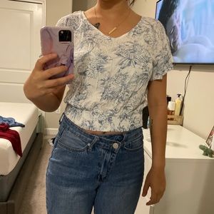 floral blouse
